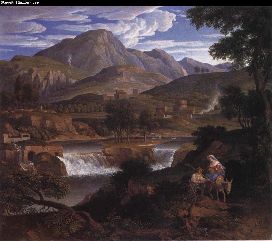 Joseph Anton Koch Waterfalls at Subliaco
